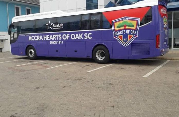 Hearts of Oak team bus Hearts of Oak team bus