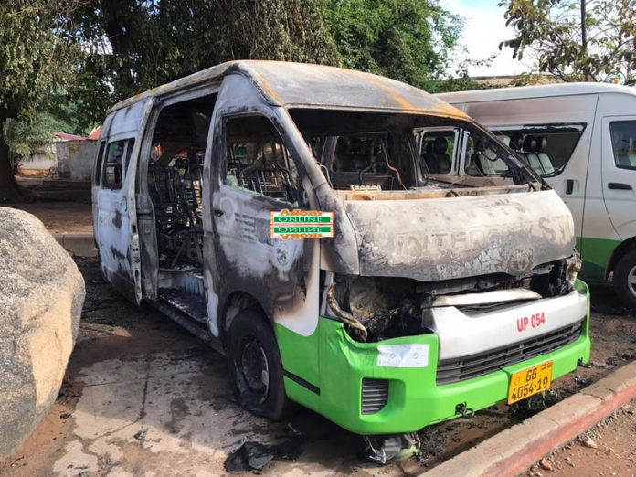 STC bus burnt by alleged secessionist group Western Togoland STC bus burnt by alleged secessionist group Western Togoland