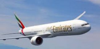 Emirates flight