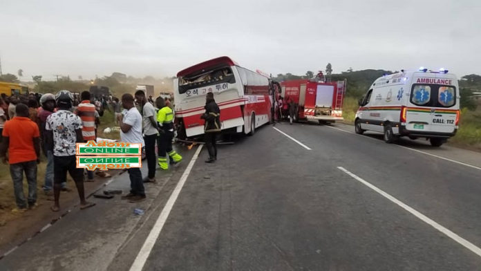 Accra-Kumasi road accident Accra-Kumasi road accident