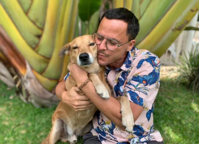 Gregory Andrews and his dog, Kofi Gregory Andrews and his dog, Kofi