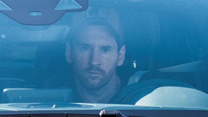 Lionel Messi arrives at Barcelona training grounds Lionel Messi arrives at Barcelona training grounds