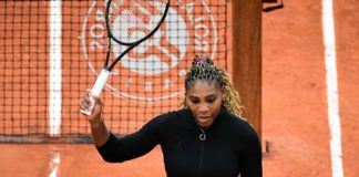 Serena Williams beat compatriot Kristie Ahn in the first round on Monday
