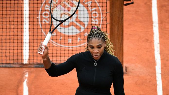 Serena Williams beat compatriot Kristie Ahn in the first round on Monday Serena Williams beat compatriot Kristie Ahn in the first round on Monday