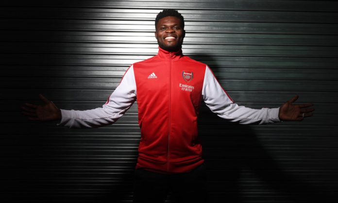 The new Arsenal signing Thomas Partey says he is relishing the challenge with the Gunners. Photograph: Stuart MacFarlane/Arsenal FC/Getty Images The new Arsenal signing Thomas Partey says he is relishing the challenge with the Gunners. Photograph: Stuart MacFarlane/Arsenal FC/Getty Images