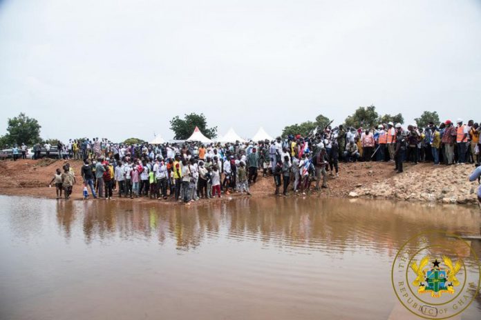 Akufo-Addo inspects completed Namoligo ‘1-Village-1-Dam’ project Akufo-Addo inspects completed Namoligo ‘1-Village-1-Dam’ project