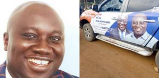 Sad photos of Mfantseman MP’s car from crime scene