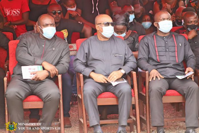 Sports Minister with other government officials Sports Minister with other government officials