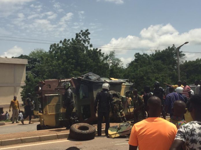 Convoy accident