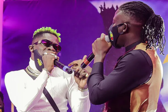 Shatta Wale and Stonebwoy during Asaase Sound Clash | Photo taken by Rob Photography Shatta Wale and Stonebwoy during Asaase Sound Clash | Photo taken by Rob Photography