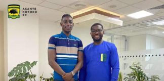 Razak Abalora with Kotoko CEO, Nana Yaw Amponsah