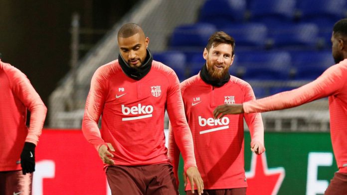 Kevin Prince-Boateng training with Barcelona teammates Kevin Prince-Boateng training with Barcelona teammates