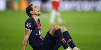 ANGEL DI MARIA OF PARIS SAINT-GERMAIN REACTS IMAGE CREDIT: GETTY IMAGES