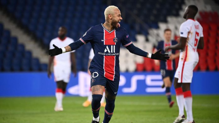 Paris Saint-Germain's Brazilian forward Neymar celebrates Image credit: Getty Images Paris Saint-Germain's Brazilian forward Neymar celebrates Image credit: Getty Images
