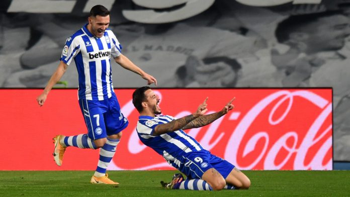 Alaves celebrate scoring against Real Madrid Image credit: Getty Images Alaves celebrate scoring against Real Madrid Image credit: Getty Images