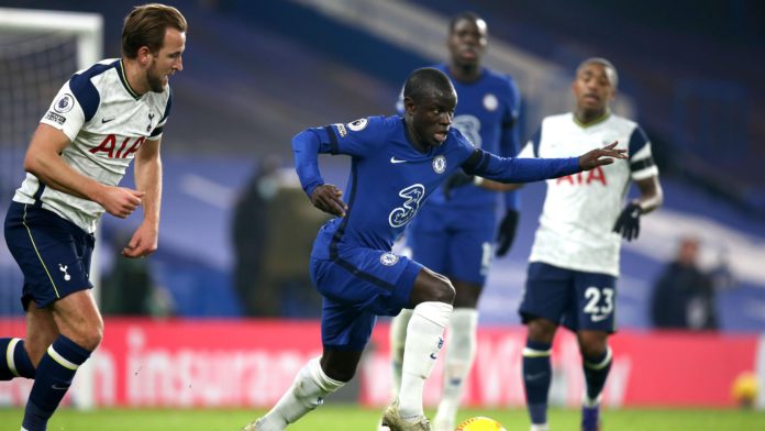 N'Golo Kante of Chelsea during the Premier League match between Chelsea and Tottenham Hotspur at Stamford Bridge on November 29, 2020 in London, United Kingdom Image credit: Getty Images N'Golo Kante of Chelsea during the Premier League match between Chelsea and Tottenham Hotspur at Stamford Bridge on November 29, 2020 in London, United Kingdom Image credit: Getty Images