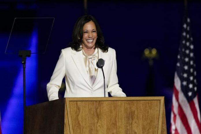 Ms Harris made history as the first female, first black and first Asian-American US vice-president-elect Ms Harris made history as the first female, first black and first Asian-American US vice-president-elect