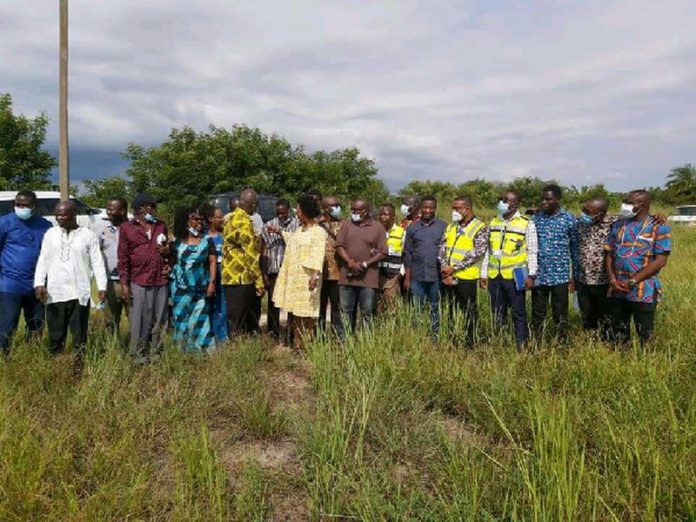 The land had been purposefully reserved for the construction of the airport The land had been purposefully reserved for the construction of the airport
