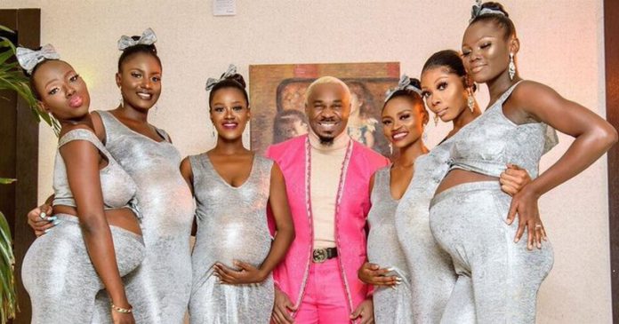 Man arrives at wedding with six pregnant women - and claims he's the dad of them all Man arrives at wedding with six pregnant women - and claims he's the dad of them all