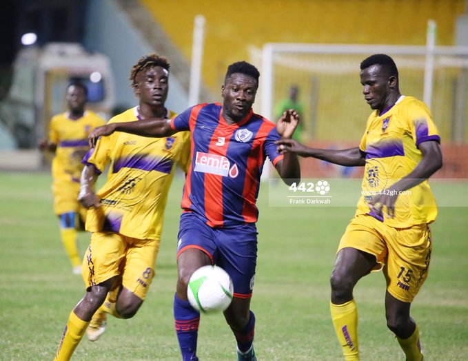 Asamoah Gyan against Medeama SC Asamoah Gyan against Medeama SC
