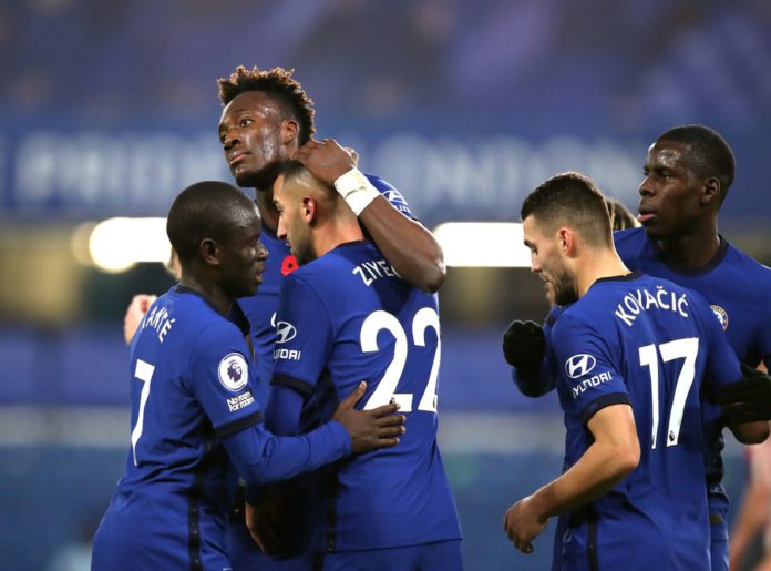Chelsea players celebrate Chelsea players celebrate