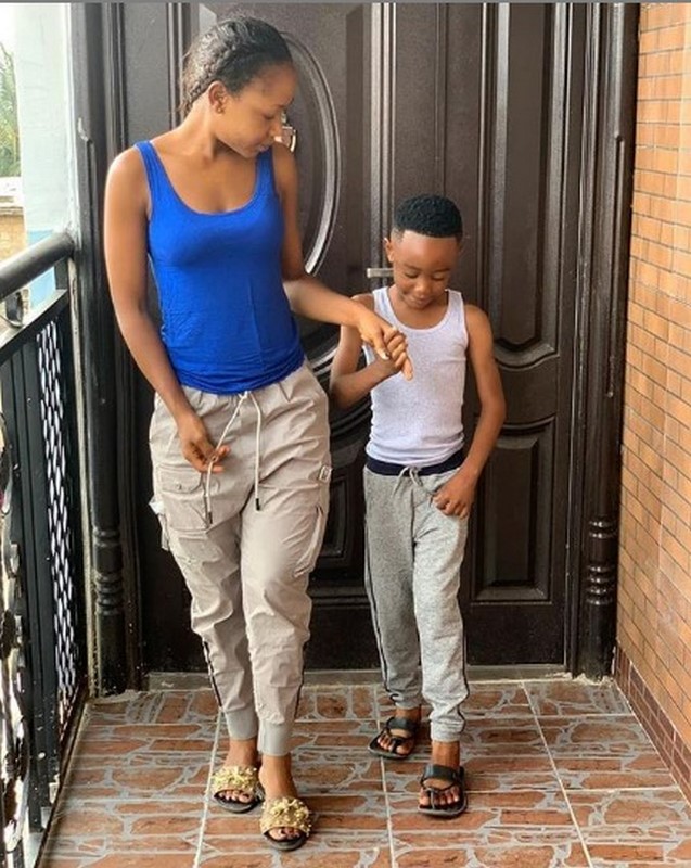 Akuapem Poloo and son