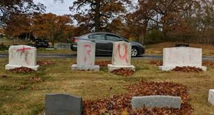 Michigan Jewish cemetery desecrated with ‘pro-Trump’ messages Michigan Jewish cemetery desecrated with ‘pro-Trump’ messages