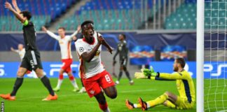 Only against Juventus in April 1999 (11 minutes) have Man Utd been 2-0 down earlier in a Champions League match than against RB Leipzig