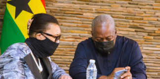 John Mahama meets the Secretary General of The Commonwealth, Rt Hon Patricia Scotland QC | Adomonline.com