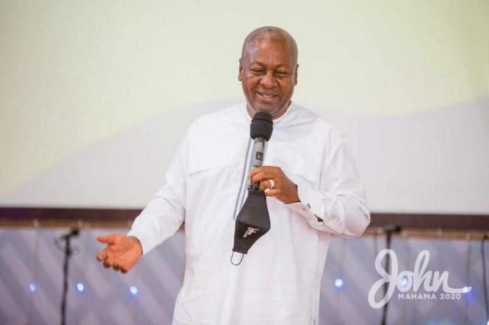 John Mahama at church John Mahama at church