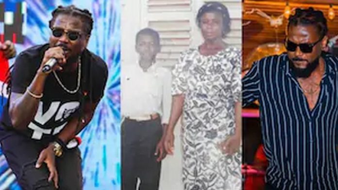 Samini and mother Samini and mother