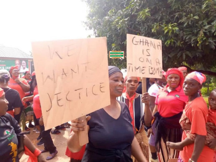 NDC women protest NDC women protest