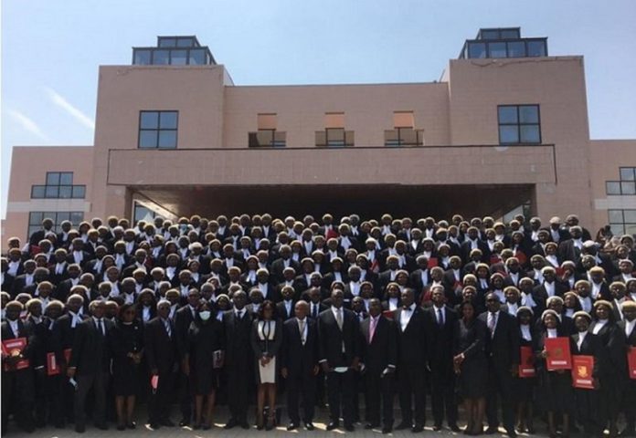 The newly trained lawyers called to the Bar The newly trained lawyers called to the Bar