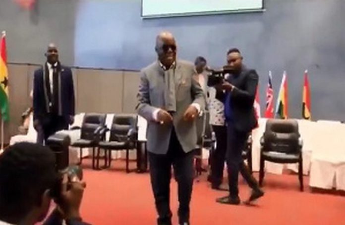 President Nana Addo Dankwa Akufo-Addo dancing at the event President Nana Addo Dankwa Akufo-Addo dancing at the event