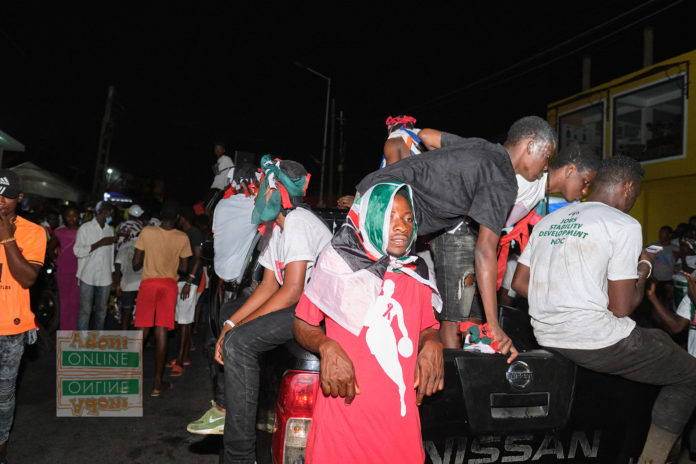 NDC supporters