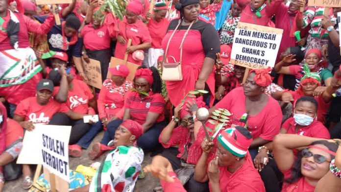 NDC women protest NDC women protest