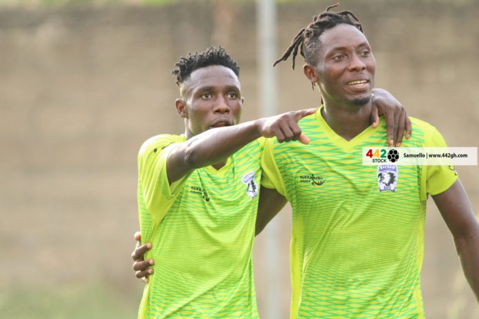 Bechem United players celebrate Bechem United players celebrate