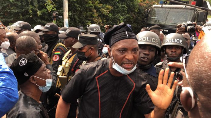 NDC MPs protest NDC MPs protest