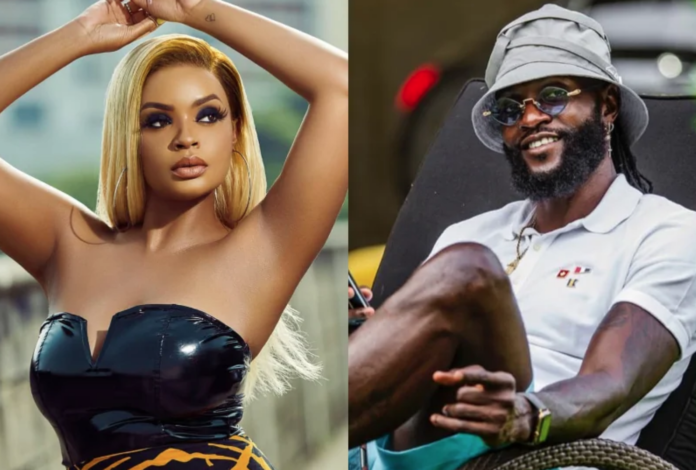 From L-R: Dillish Mathews & Emmanuel Adebayor From L-R: Dillish Mathews & Emmanuel Adebayor