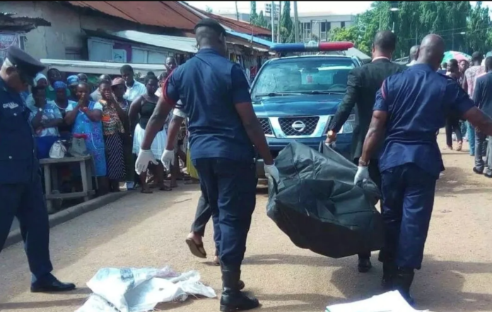 File Photo: Police carry a cadaver