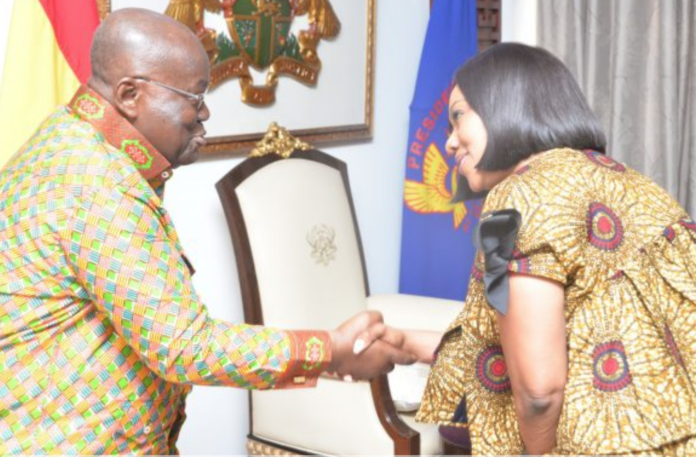President Akufo-Addo and Chairperson of the Electoral Commission, Jean Mensa President Akufo-Addo and Chairperson of the Electoral Commission, Jean Mensa | Adomonline.com