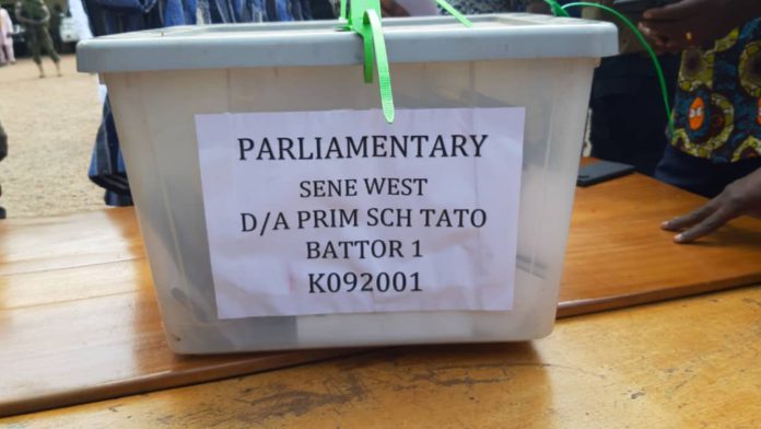 Sene West ballot box
