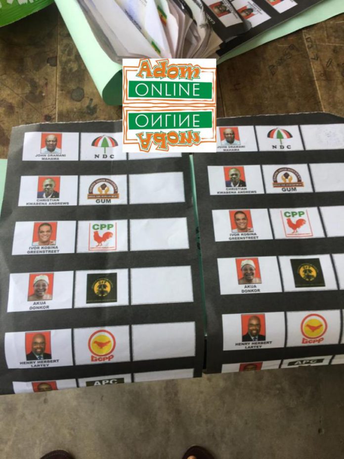Ballot paper