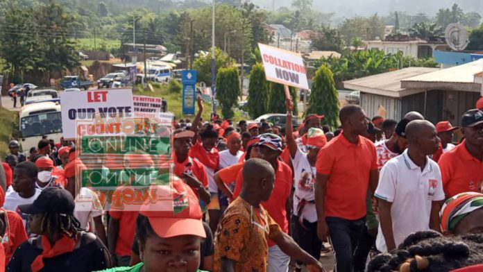 Sefwi Wiaso NDC protest