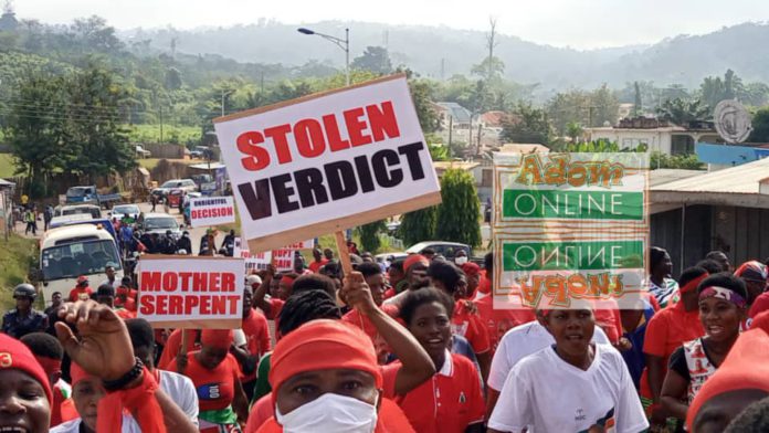 Sefwi Wiaso NDC protest