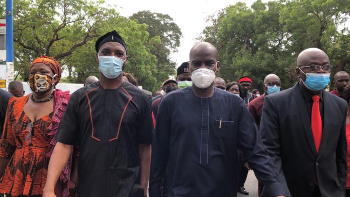 NDC MPs protest NDC MPs protest