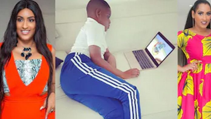 Juliet Ibrahim and son Juliet Ibrahim and son