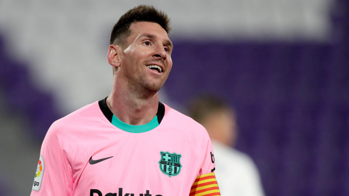 Lionel Messi's 644th Barcelona goal came in the 65th minute of their win over Real Valladolid Lionel Messi's 644th Barcelona goal came in the 65th minute of their win over Real Valladolid