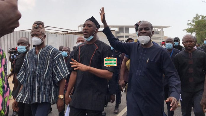 NDC MPs protest NDC MPs protest