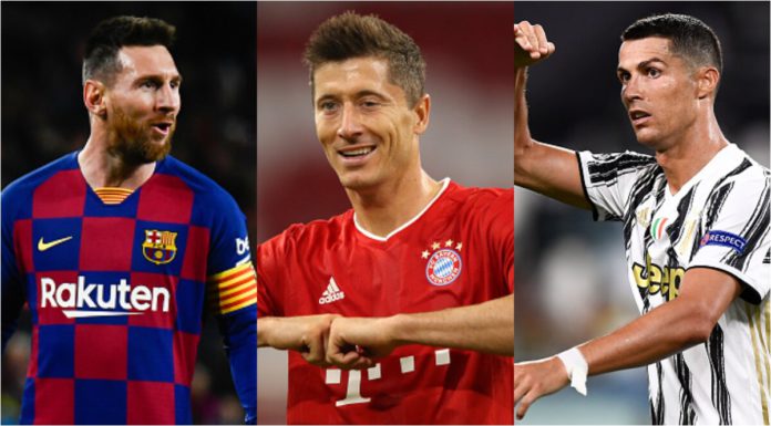 Messi Lewandowski and Ronaldo Messi Lewandowski and Ronaldo